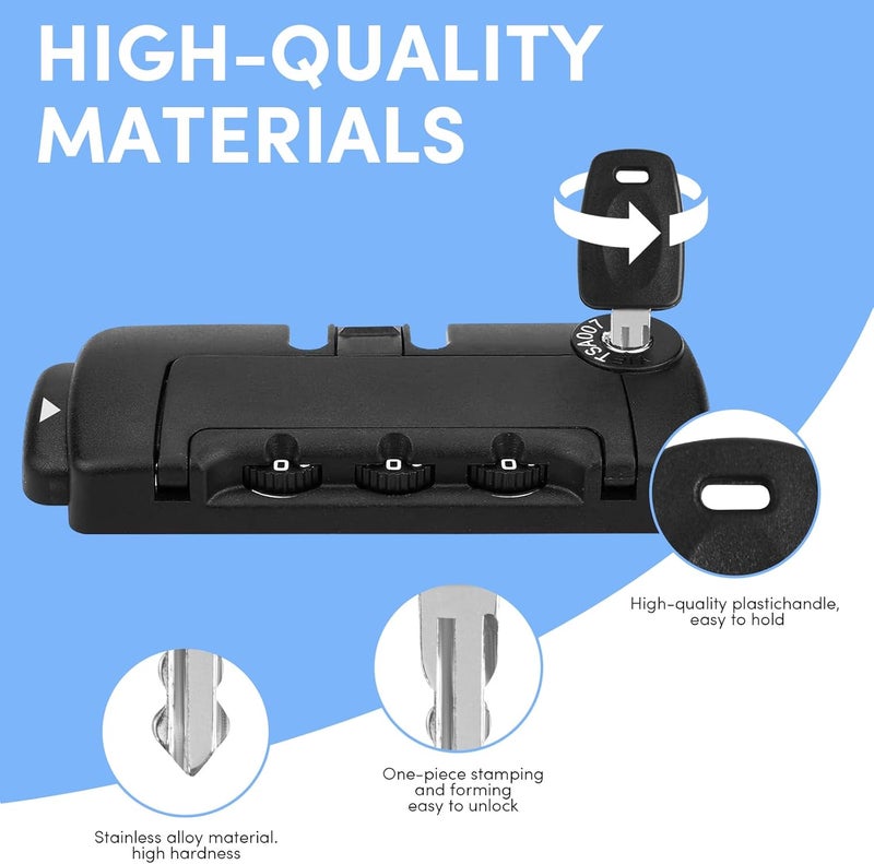 ZIYIZE TSA Key，Travel Sentry Approved 007 002 Universal Lock Key Master Suitcase Keys with for Forgotten Password Combinations of Luggage Locks Password Combination Forgetting Solution (Two Random Colors) - Image 5